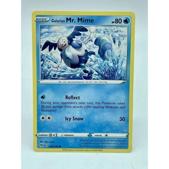 Galarian Mr Mime 035/189 Darkness‎ Ablaze Non-Holo Pokemon TCG Mint Unplayed - Picture 1 of 6